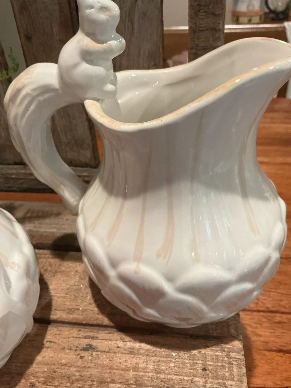 Fall Squirrel Cream and Sugar Set